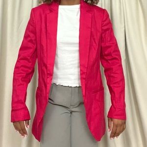 Pink blazer jacket express suit jacket